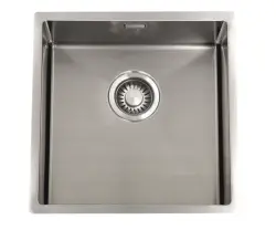 ABK Bingara 40fvi Edelstahlspüle 40x40cm flächenbündig unter- und oberflächenmontiert BIN40FVI