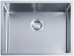 ABK Bingara Edelstahlspüle 50x40cm flächenbündig, Untebau und aufliegend BIN50FVI