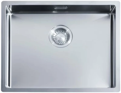 ABK Bingara Edelstahlspüle extra flach 10 cm, behindertengerecht, flach eingebaut, Unterbau und Aufsatz BIN5010FVI