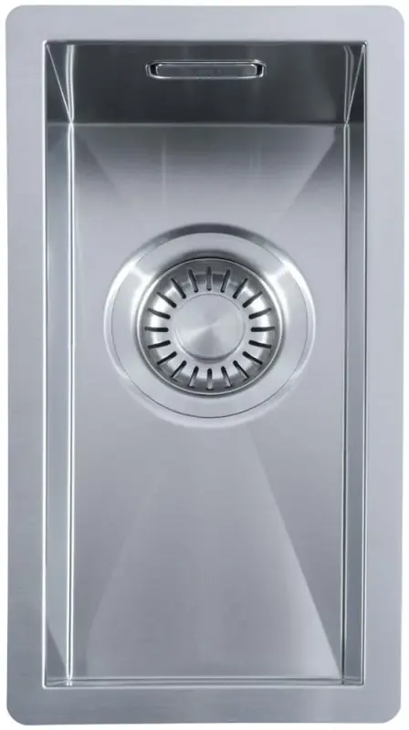 ABK Baronga kleine Edelstahlspüle 16x34 cm flächenbündig, Unterbau und Aufliegend BAR16FVI