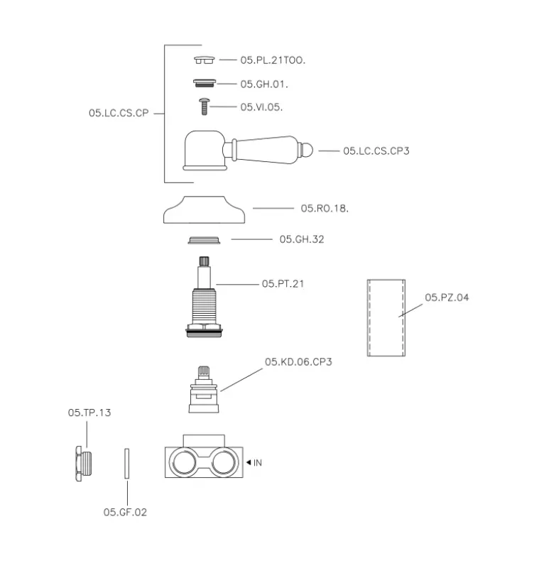 Huber Croisette Umlenkventil Bronze CS00027027