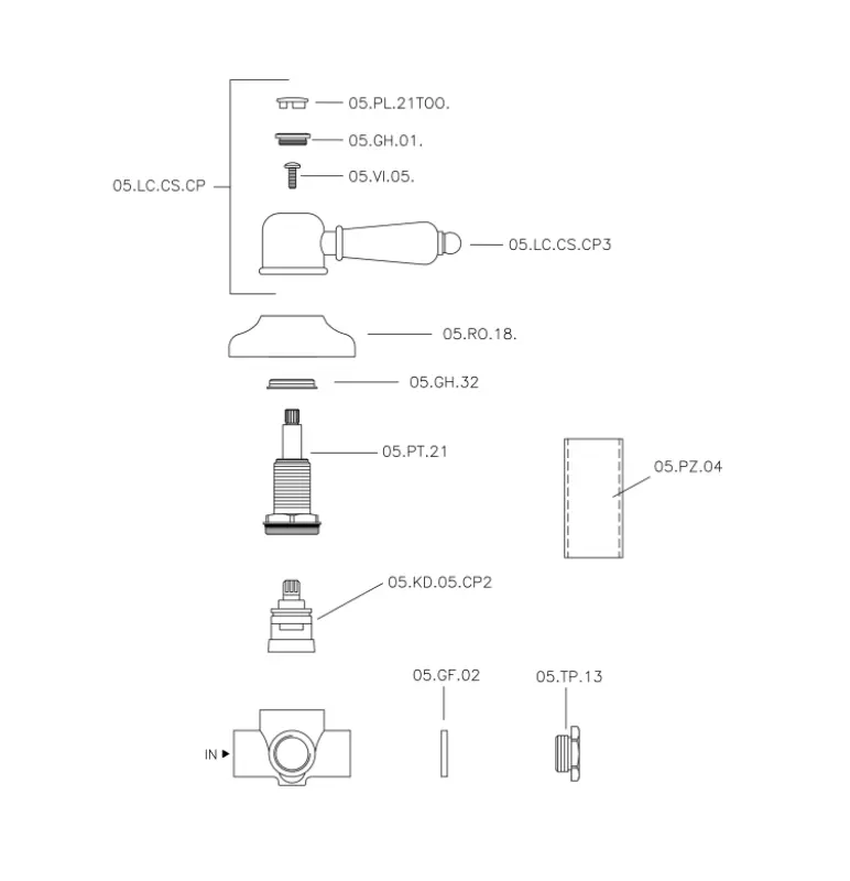 Huber Croisette Umlenkventil Bronze 1/2 653.CS01H.BA