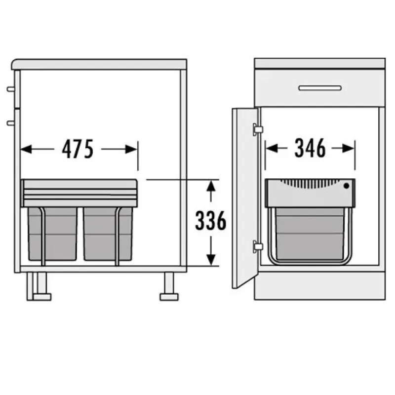 Hailo Tandem RB Abfalleimer 1153449152