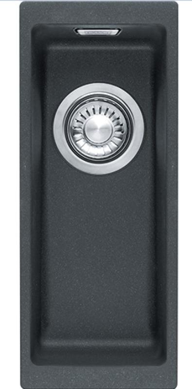 Franke Sirius 2 S2D 110.16 Kunststoff schwarzes Spülbecken 16x41cm Unterbau 125.0252.231