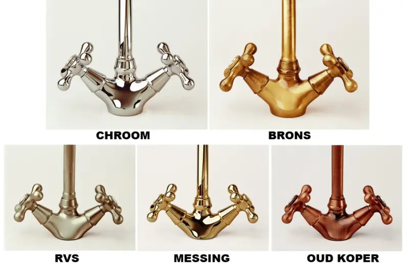 Nostalgische Küchenarmatur Hermitage R Wandarmatur Chrom 10.9021