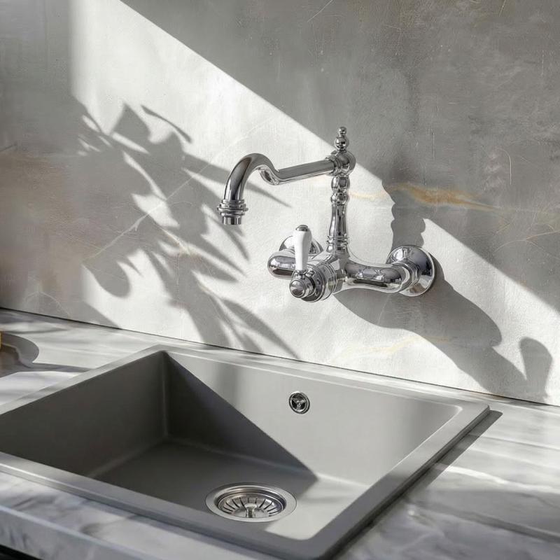 Old Fashion Consealed single lever sink mixer Chrome 10.9021