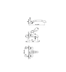 Cisal Arcana Royal Wannenbatterie mit Handbrause, Gold AY00012024