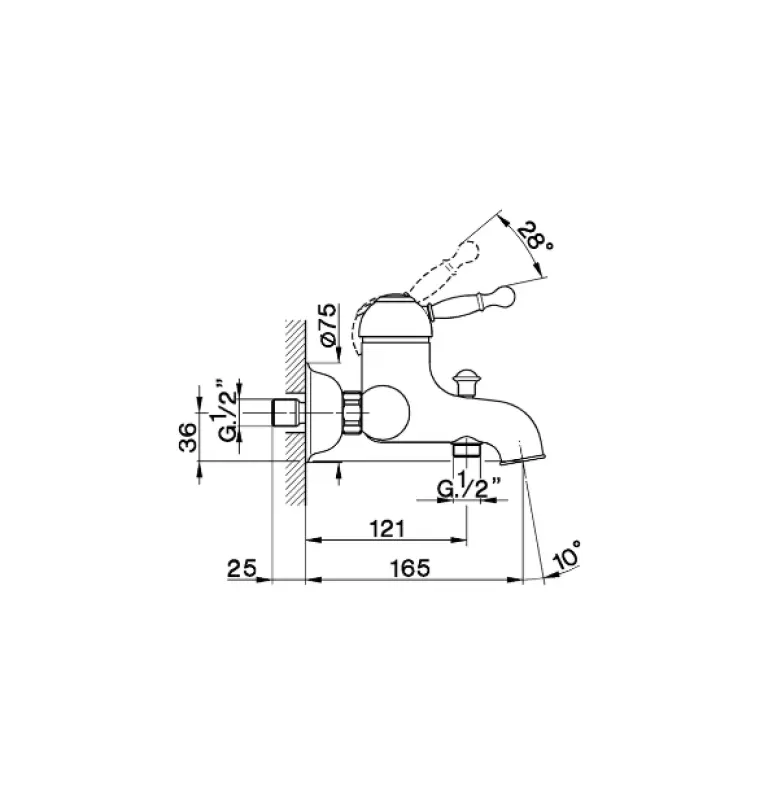 Cisal Arcana Royal Wannenbatterie, Altkupfer AY00013026