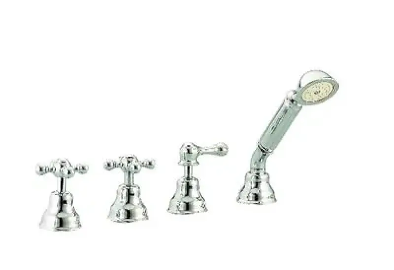 Cisal Arcana Ceramic 4-Loch Bad Mischbatterie, für Badewannenrand-Montage, Chrom AC00029021