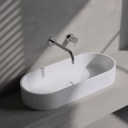 Waterevolution Flow built-in washbasin faucet chrome with spout 25cm T116B01-25