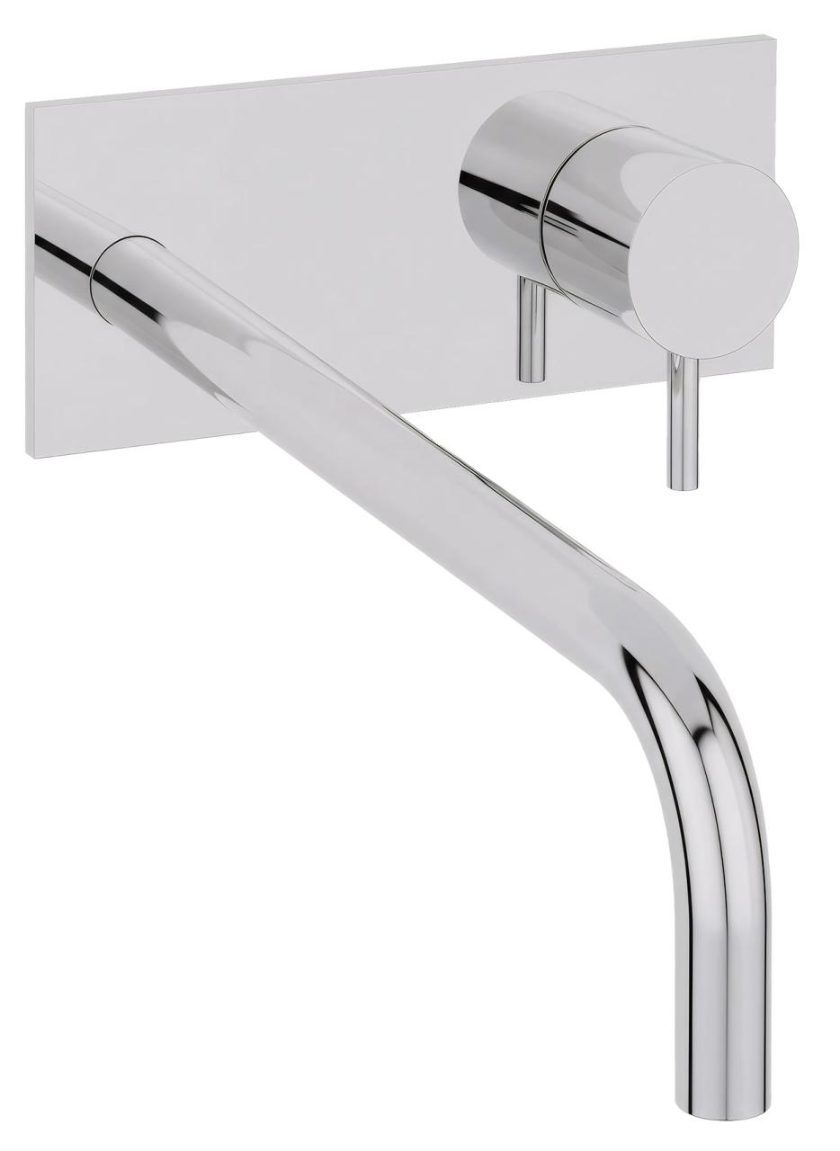 Waterevolution Flow Unterputz-Waschtischarmatur mit Abdeckplatte Chrom, Auslauf 25cm T1161B01-25