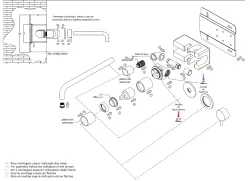 Waterevolution Flow Unterputz-Waschtischbatterie mit Abdeckplatte Weiß matt, Auslauf 25cm T1161BBR-25