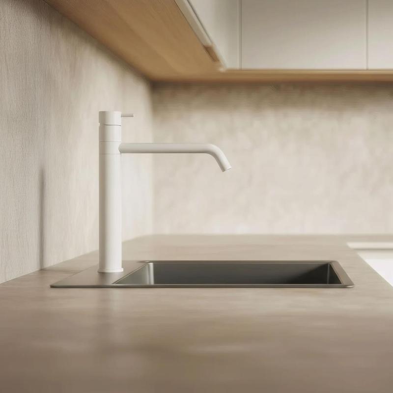 Waterevolution Flow Küchenmischarmatur Weiß matt T150BR