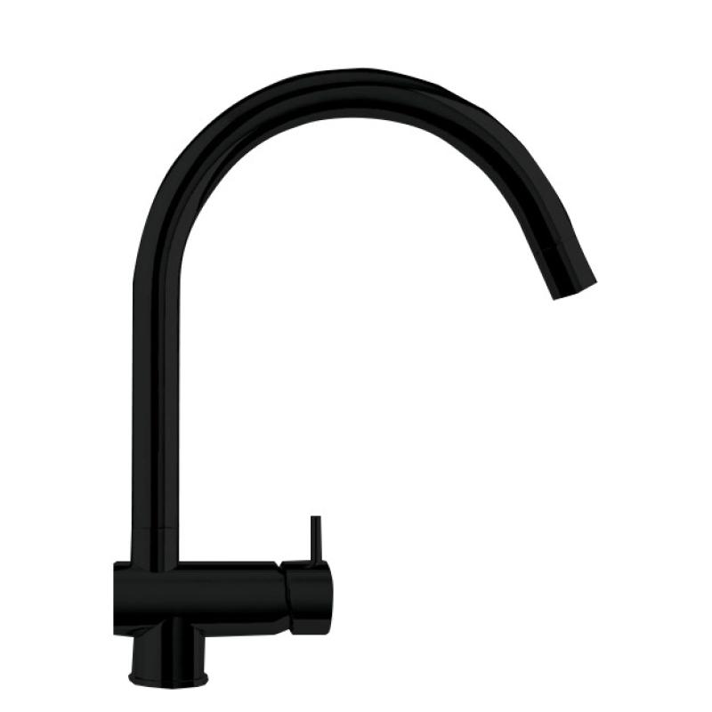 Waterevolution Flow Küchenmischarmatur Schwarz matt mit ausziehbarem Auslauf T155PR