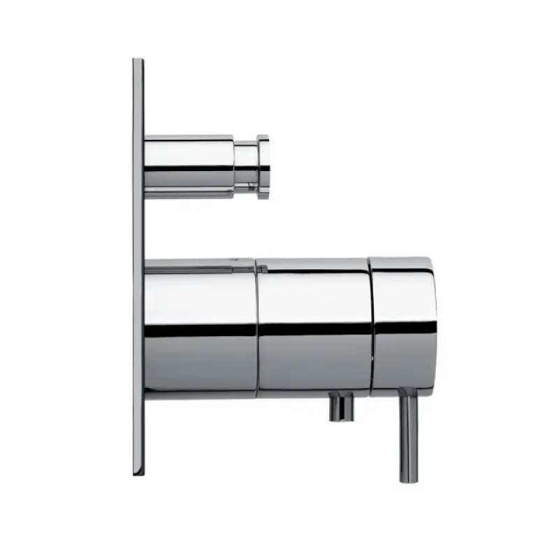 Waterevolution Flow Unterputz-Dusch-Thermostat mit 2 Ausgängen Mattweiß T132TBBR