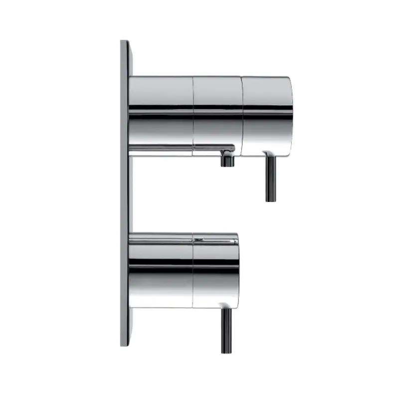 Waterevolution Flow Unterputz-Duschthermostat mit 3 Ausgängen Mattweiß T136TBBR