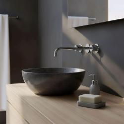 Waterevolution Flow 3-hole built-in sink faucet chrome with spout 25cm T1163F01-25
