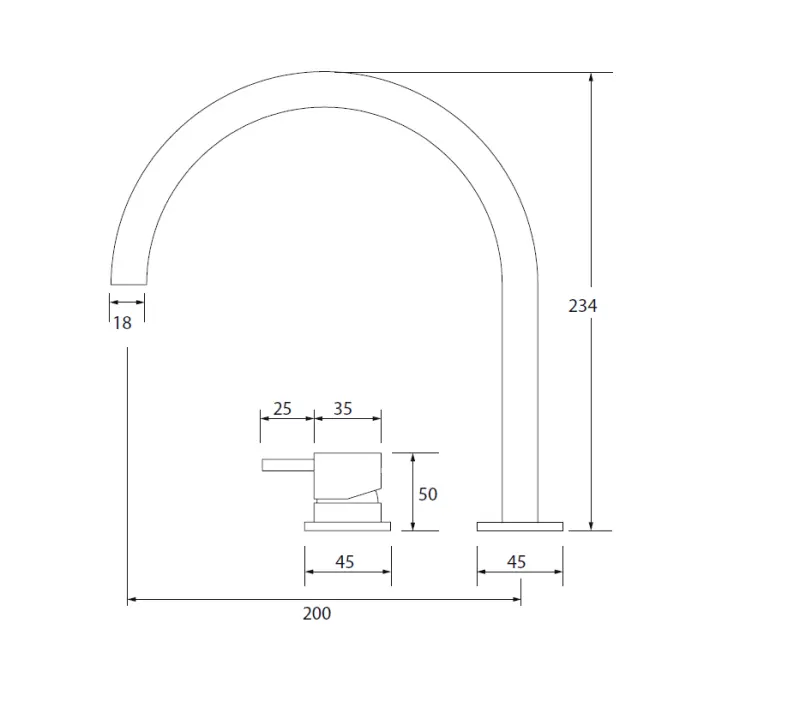 Waterevolution Flow 2-Loch Waschtischarmatur Chrom T112U01
