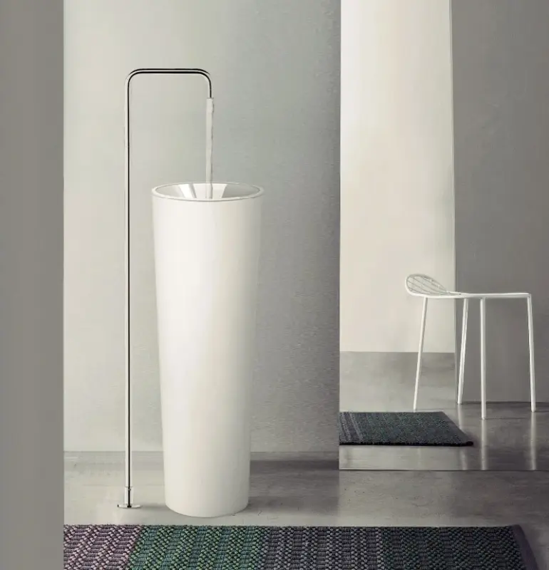 Waterevolution Flow Freistehende Waschtischarmatur Auslauf Chrom T1.676.01