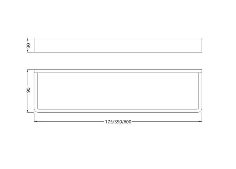 Waterevolution Deep Handtuchhalter 35 cm Chrom A21101