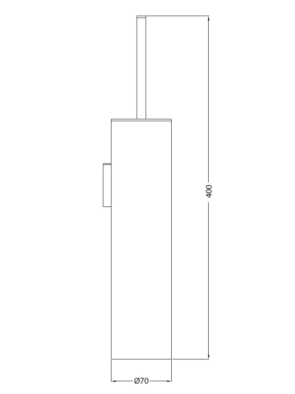 Waterevolution Deep Toilettenbürste-Set für die Wandmontage Chrom A24101