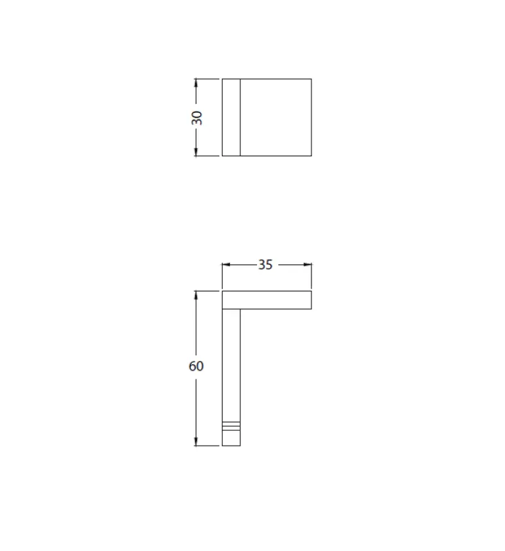 Waterevolution Deep Handtuchhaken matt Weiß A250BR