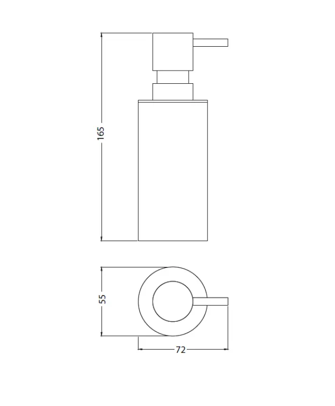 Waterevolution Deep Seifenspender freistehend Weiß matt A225BR