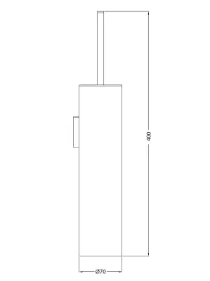 Waterevolution Deep Toilettenbürstengarnitur Wandmontage Edelstahl A241IE