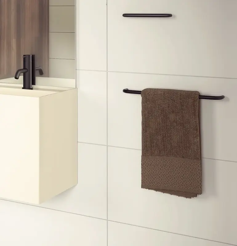 Waterevolution Flow Handtuchhalter 60cm matt schwarz A112PR