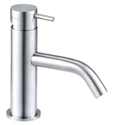Waterevolution Flow niedrige Waschtischarmatur Edelstahl T110IE
