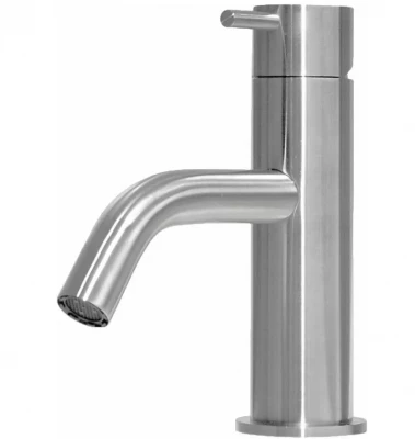 Waterevolution Flow niedrige Waschtischarmatur Edelstahl T110IE