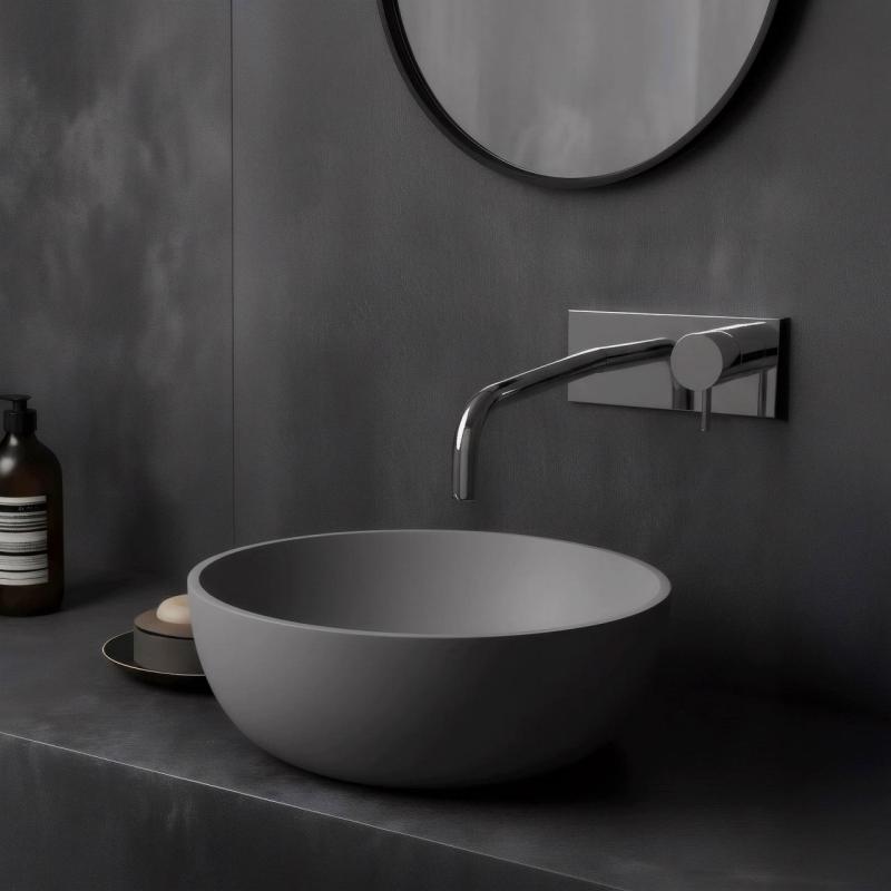 Waterevolution Flow Unterputz-Waschtischbatterie mit Abdeckplatte, Chrom, Auslauf 21cm T1161B01-21