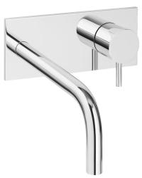 Waterevolution Flow Unterputz-Waschtischbatterie mit Abdeckplatte, Chrom, Auslauf 15cm T1161B01-15