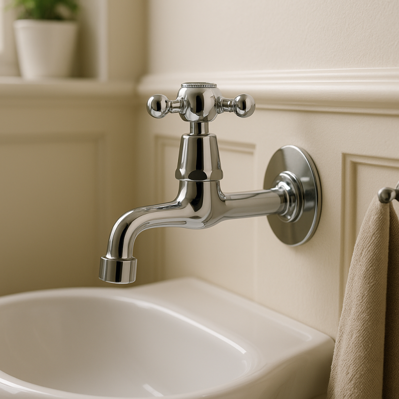 PB Classic Wand-Kaltwasserarmatur mit Sterngriff Chrom 1208855592