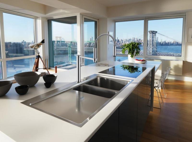 Franke Pescara Semi Pro 360 Küchenarmatur mit flexiblem Auslauf, Chrom 115.0393.976