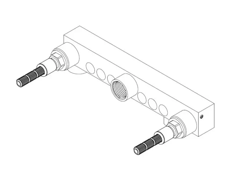 Waterevolution Cruz 3-Loch-Unterputz-Waschtischarmatur, Auslauf 15cm, Schwarz matt 1208916582