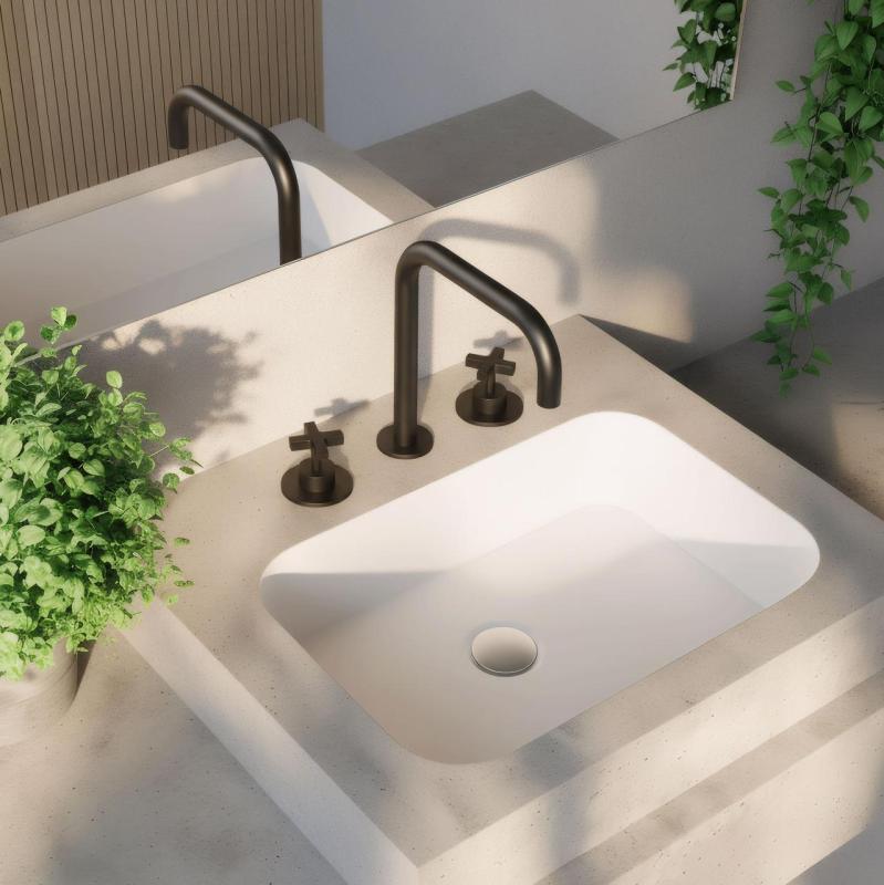 Waterevolution Cruz 3-Loch-Waschtischarmatur Schwarz matt 1208916602