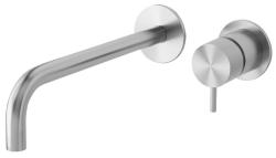 Waterevolution Flow Einbau-Waschtischarmatur komplett aus Edelstahl T116BIEV2 mit Auslauf 25 cm