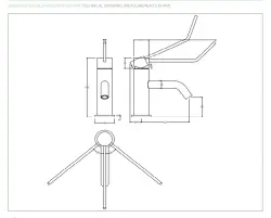 Waterevolution Flow Waschtischarmatur, PVD Hellgold T111WGE