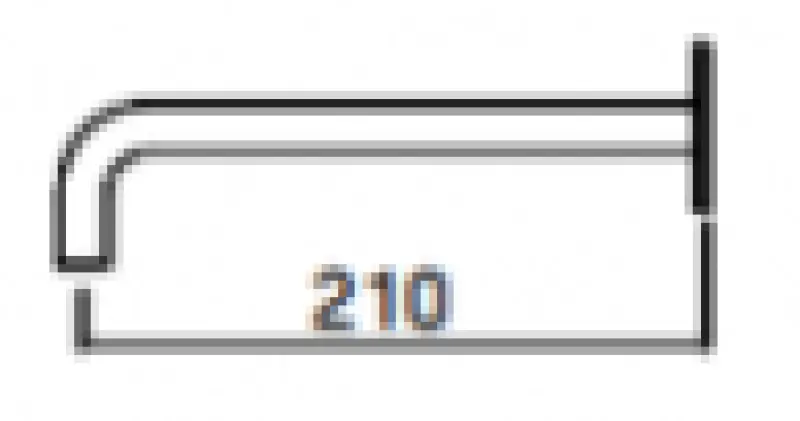 Waterevolution Flow Einbau-Waschtischarmatur PVD Weißgold mit Auslauf 21 cm T116BWGE-21