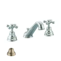 Cisal Arcana Keramik 3-Loch-Waschtischmischer, Edelstahl AC0010202A