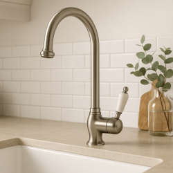 PB Classic Einhebel-Küchenarmatur mit schwenkbarem Auslauf 200 mm, Edelstahl 1208953115