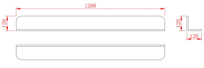 Solid-S Planchet Duschkorb aus Mineralwerkstoff, mattweiß, 120 x 12 cm, inkl. verdeckter Befestigung 1208953449