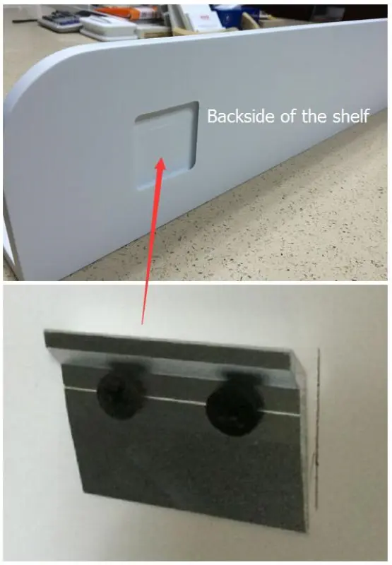 Solid-S Planchet Duschkorb aus Mineralwerkstoff, mattweiß, 120 x 12 cm, inkl. verdeckter Befestigung 1208953449