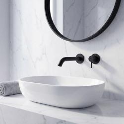 SB Round Unterputz Waschtischarmatur, Schwarz matt - 102mm