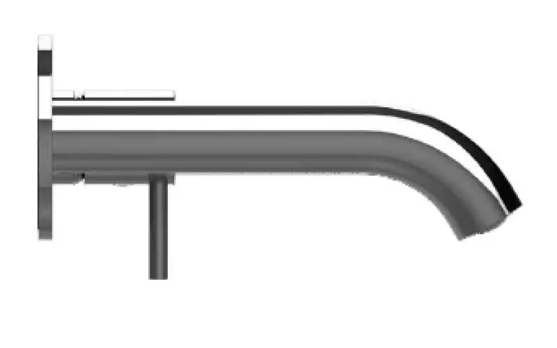 SB Round Unterputz-Waschtischarmatur, gebürstetes Nickel 102mm