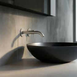 SB Round 316 Unterputz-Waschtischarmatur, Edelstahl 132mm