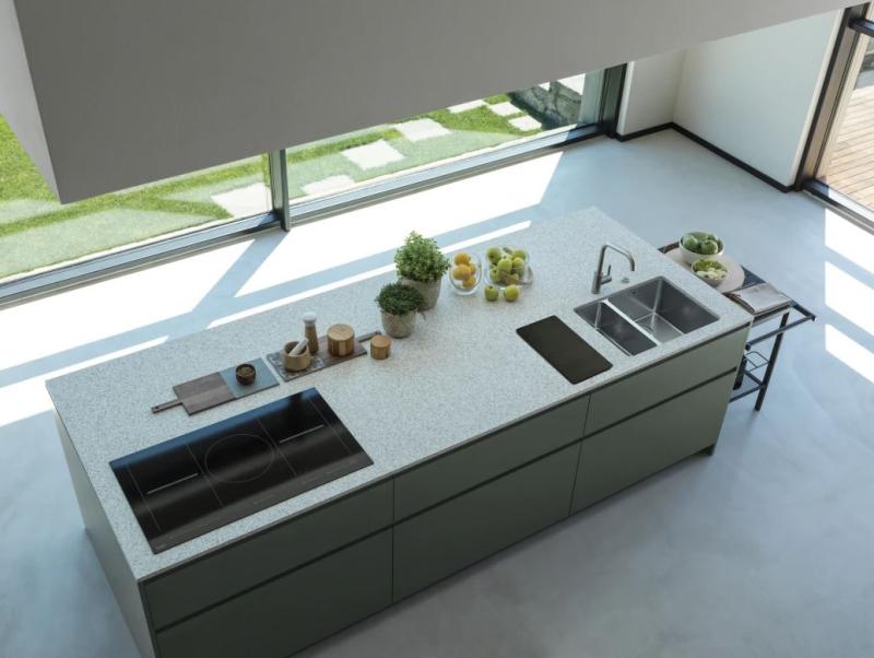 Franke Mythos MYX 160.34.16 BL Anderthalb-Edelstahl-Spüle Unterbau 34+16cm 122.0638.273