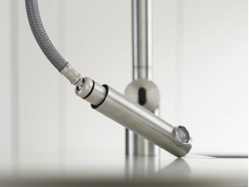 Franke Atlas Neo Sensor Küchenarmatur mit Zugauslauf, Edelstahl 115.0625.523