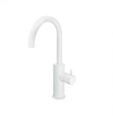Waterevolution Flow Waschtischarmatur, hohes Modell, mattweiß T1121FUBR
